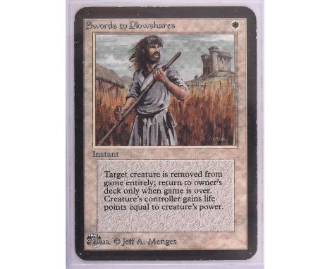 Magic the Gathering TCG. Swords to Plowshares Alpha. Condition Report:  Light play. 