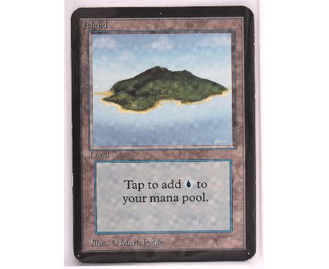 Magic the Gathering TCG. 4x Island (V2), Alpha.  