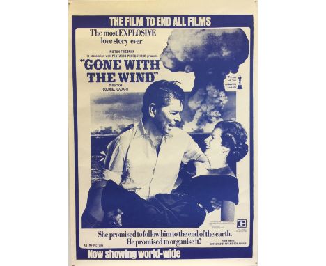 REAGAN / THATCHER GONE WITH THE WIND POSTER. A later printing of the famous circa 1981 Socialist Worker backpage poster by Bo