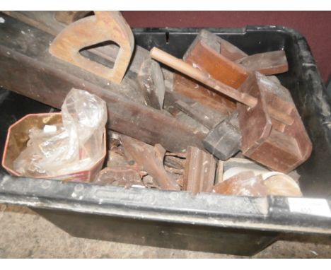 box of vintage tools