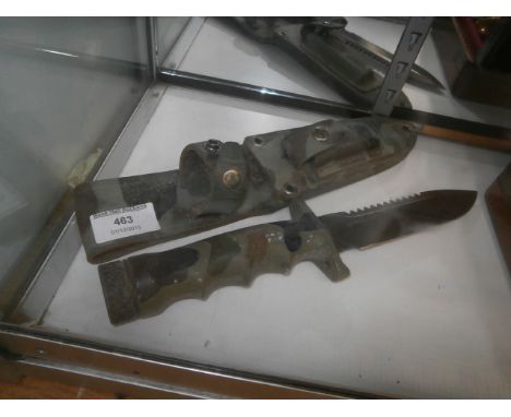 camouflage hunting knife
