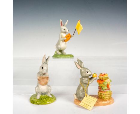 A set of 3 figures of Rabbit from Disney's Winnie the Pooh that consists of the figures Rabbit reads the plan, Sports Day Off