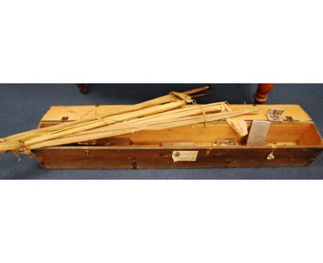 Hardy Houghton Palakona three-piece rod, no. D1956, with spare tip and bamboo tip; a Hardy greenheart two-piece salmon rod; a