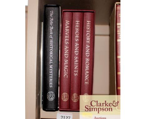 Folio Society, "History and Romance, Hero's and Saints, Marvels and Magic", complete with sleeve; and "Historical Mistories" 