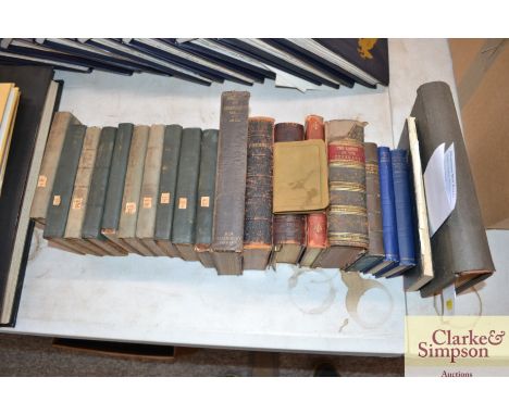 Ten volumes, The Dramatic Works of William Shakespeare, Kingsley Hereward "The Wake", various poetical works, "The Manual of 