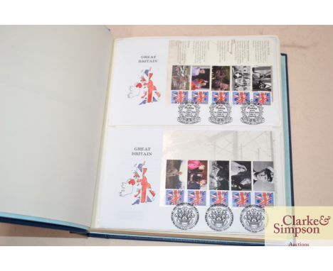 A Great Britain album of First Day covers to include Queens Diamond Jubilee, Roald Dahl, Olympics, Air Post Commemoratives et