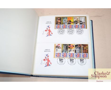 An album of Great Britain First Day covers to include Olympics, James Bond, Queen Elizabeth II Diamond Jubilee etc.