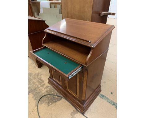 Reception Console/Display Counter, height approx 3'6, in mahogany finish.