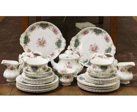 A Royal Albert Berkeley part tea/dinner service approximately fifty pieces.