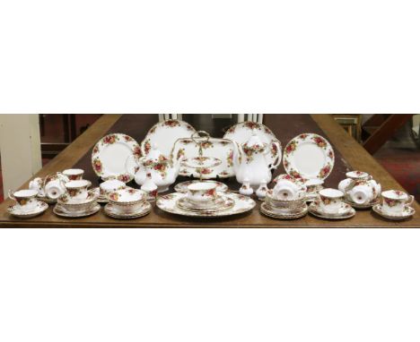A Royal Albert Old Country Roses part tea/dinner service, approximately sixty five pieces.