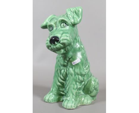 A large Sylvac model of a seated ceramic dog model number 1380.