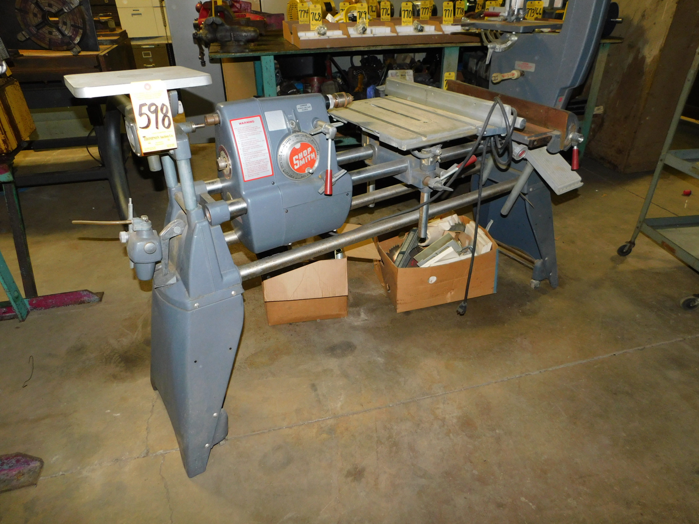 Shopsmith Woodworking Machine with Lathe, Table Saw, Vertical Bandsaw ...