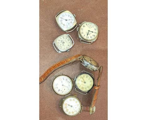 A collection of vintage gents 1930's Art Deco watches 