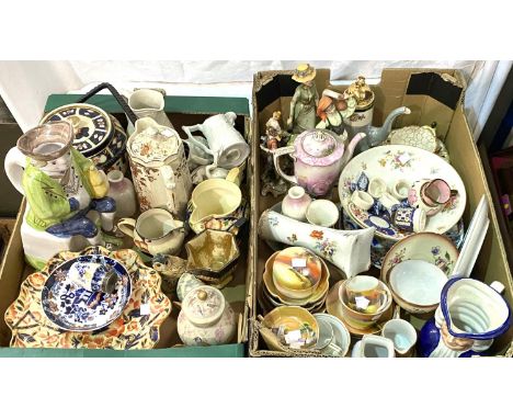 A selection of 19th century Imari pattern china; Noritake hand painted items; decorative china 