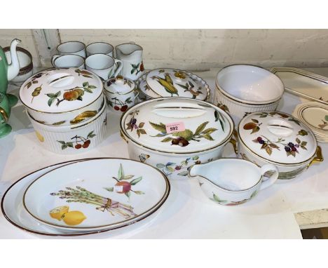 A large selection of Royal Worcester Evesham dinner and teaware 