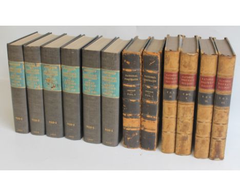 TWO BOXES OF ART PORTRAIT INTEREST to include six volumes of 'Lodges Portraits' 1835 and six odd volumes of 'National Portrai