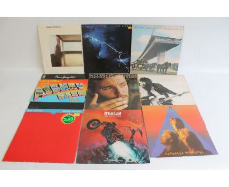 A QUANTITY OF COLLECTABLE VINYL RECORDS, to include Electric Light Orchestra, Genesis, Bruce Springsteen, The Human League, K