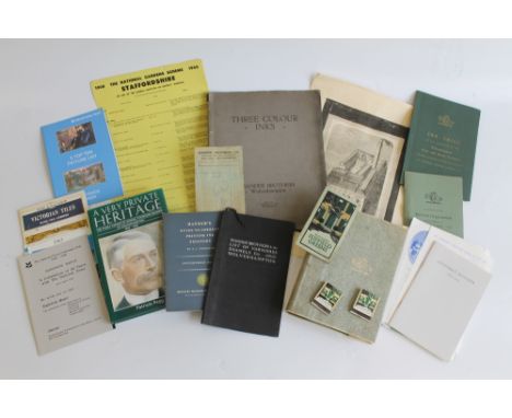 THE HISTORY OF MANDER BROTHERS' - book printed with Mander Brothers inks together with a collection of ephemera associated wi