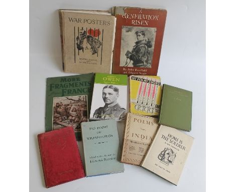 HOME IS THE SOLDIER An Anthology of Poems', The Fortune Press 1947 together with other wartime poetry interest including R. B