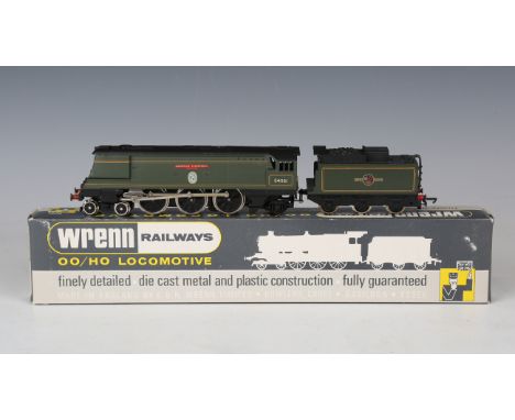 A Wrenn gauge OO/HO W2265 locomotive 34051 'Winston Churchill' and tender, boxed with packing pieces.Buyer’s Premium 29.4% (i