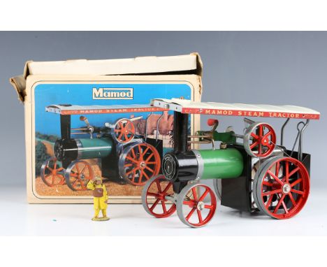 A Mamod TE1a traction engine, boxed (some playwear, box creased, torn and scuffed).Buyer’s Premium 29.4% (including VAT @ 20%