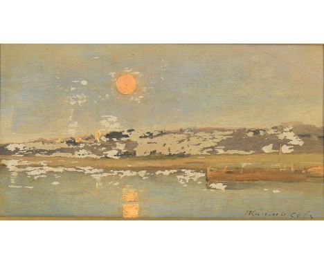 
	
		M Kas***y European School (early 20th century) 
		'Landscape',
		Oil on canvas board 
		Indistinctly signed and dated 19