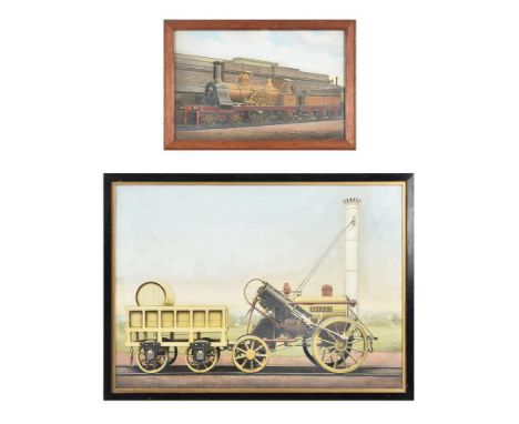 
	
		Edwin Thomas Rudd aka 'F Moore' (1861-1940) 
		Stephenson's 'Rocket',
		Overpainted photograph
		signed
		44.5 x 62.5cm 