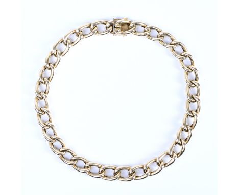 14 kt. Gouden collier, opgebouwd uit een ovale gourmet schakel. Meesterteken John van der Vet, Amsterdam, Utrecht 1955 - 1985