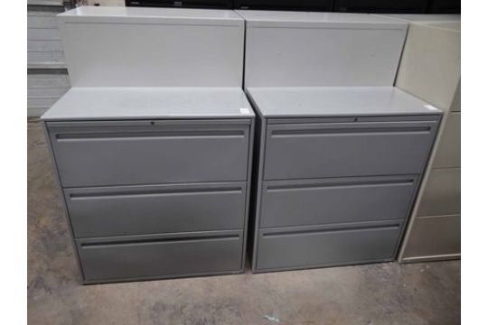 Choice Of Lots 5 6 Haworth 3 Drawer 36 Wide Legal Or Letter