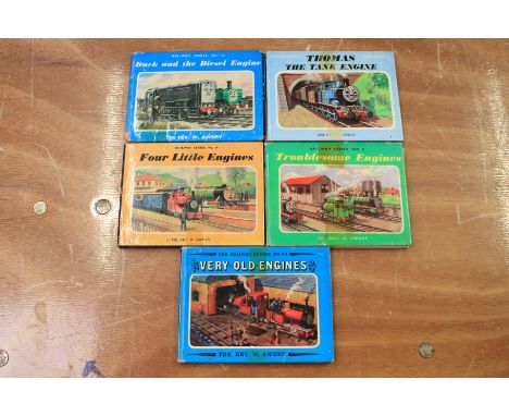 A box of assorted GWR steam railway related books. Including five Rev. W. Awdry Thomas th Tank Engine, West Somerset Railway 