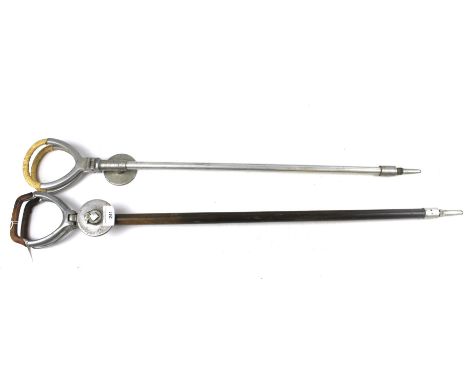 Two vintage shooting sticks. L88.5cm &amp; L 80cm
