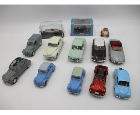 A small collection of die-cast cars including DeAgostini, Norev, Corgi, Oxford etc