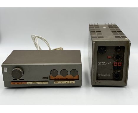 Quad Amp and Pre-Amp, a Quad 33 pre-amp s/n 23402 together with a Quad 303 amplifier s/n 24054, both have been in regular wor