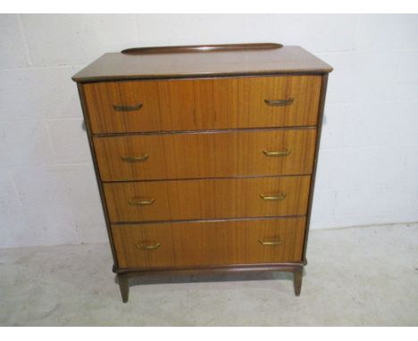 A retro Lebus Link Furniture chest of four drawers