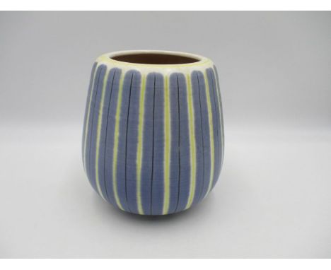 A Poole Pottery freeform YAS pattern vase - height 18cm, numbered 687