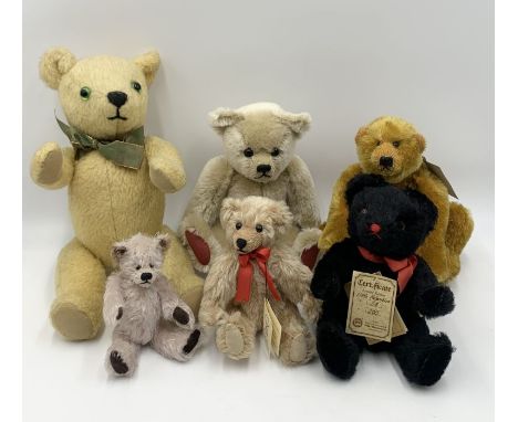 A collection of vintage and collectable Teddy bears including a number of limited editions, a Hardy Bear 1/2 limited edition,