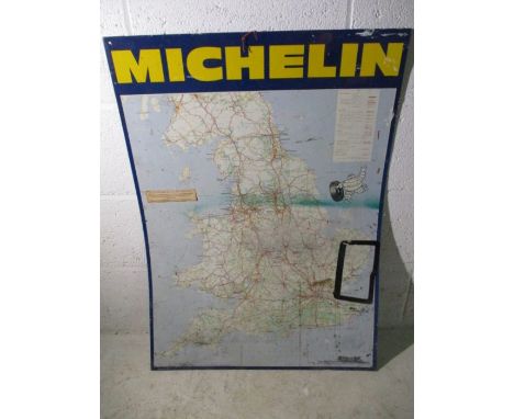 A vintage Michelin tin sign