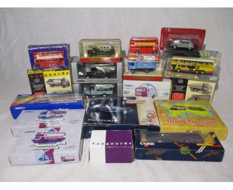 A collection of boxed die-cast vehicles including Corgi, Vanguards, Models of Yesteryear, Lledo Pickfords Days Gone etc