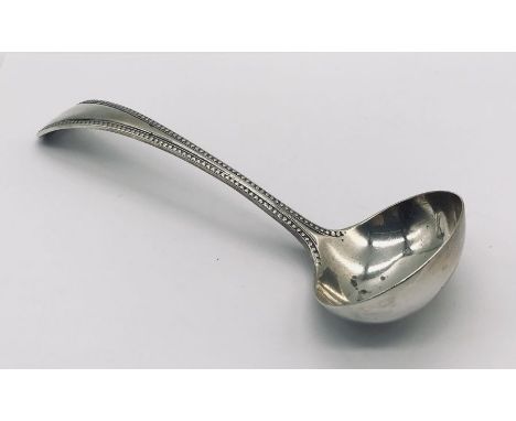 A hallmarked silver ladle, weight 97.3g