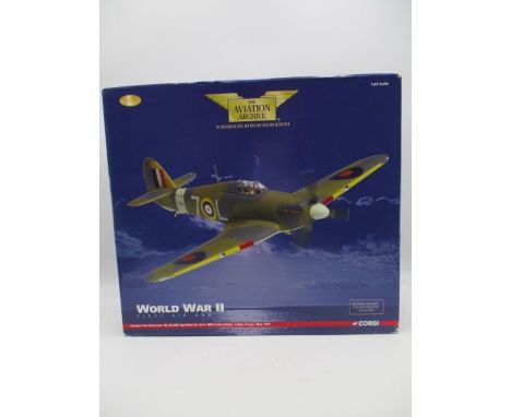 A boxed Corgi Aviation Archive WW2 Fleet Air Arm limited edition "Hawker Sea Hurricane 1B, No.889 Sqn. Fleet Air Arm, HMS Ind