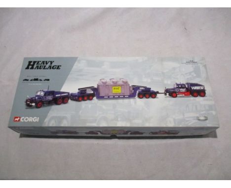 A boxed Corgi Heavy Haulage limited edition "Wrekin Roadways" die-cast model (1:50 scale - numbered 18007)