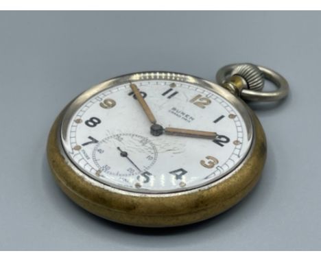 Buren Grand Prix open faced pocket watch