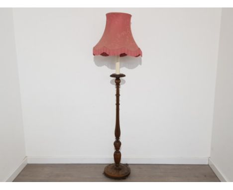 Vintage traditional style ornate &amp; carved standard lamp