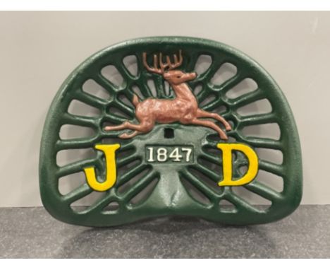 John deer cast tractor seat