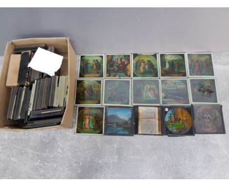 Box containing a large Quantity of magic lantern slides