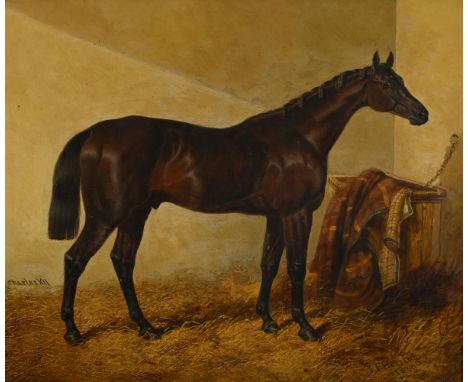 JOHN FREDERICK HERRING SENIOR (BRITISH 1795 - 1865) CHARLES XII, WINNER OF THE ST LEGER AND GOLD CUP, DONCASTER Oil on board 