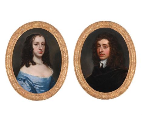 SIR PETER LELY (BRITISH 1618-1680) ANNE DE LAUNE, NÉE SANDYS (B. 1634); ABRAHAM, DE LAUNE (1629 - 1709) Oil on canvas, a pair