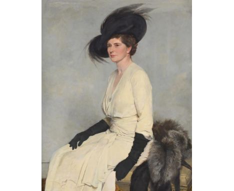 λ  GERALD FESTUS KELLY (BRITISH 1879-1971) PORTRAIT OF MRS. KATHLEEN MABEL DAVIES-COOKE, WIFE OF PHILIP RALPH DAVIES-COOKE, I