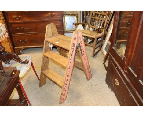 A reproduction Moet &amp; Chandon Champagne ladder 