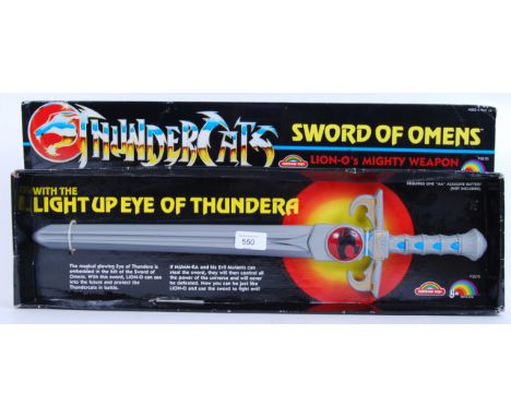 THUNDERCATS: An original vintage LJN Toys Thundercats ' Sword Of Omens ' Lion- O's Mighty Weapon plastic sword. Mint, unused,